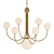 Industrial Glass Chandelier LED7 3D model small image 3