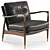 Soho Design Theodore Leather Armchair 3D model small image 2