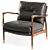 Soho Design Theodore Leather Armchair 3D model small image 6