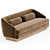 Stylish and Comfortable Nico Sofa. 3D model small image 2