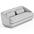 Stylish and Comfortable Nico Sofa. 3D model small image 3