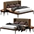 Modern Porada Ziggy Bed Frame 3D model small image 1