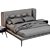 Modern Porada Ziggy Bed Frame 3D model small image 4