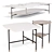 Sleek Meridiani Adrian Tables Set 3D model small image 2