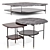 Modern Elegance: Meridiani Adrian Tables 3D model small image 1