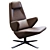 Elegant Trifidae Design Chair 3D model small image 3