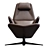 Elegant Trifidae Design Chair 3D model small image 6