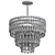 Elegant Marignan Round Chandelier 60 3D model small image 2