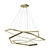 Elegant Vesanto Cameron Chandelier 3D model small image 3