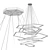 Elegant Vesanto Cameron Chandelier 3D model small image 6