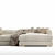 Uniqwa Mukuru Natural Corner Sofa 3D model small image 6