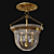 Rustic Elegance Bell Jar Lantern 3D model small image 1