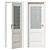 ProfilDoors Interior Door Series U Glass Diamond 3D model small image 1