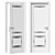 ProfilDoors Interior Door Series U Glass Diamond 3D model small image 2