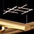 Sleek Metal Hilow Light Fixture 3D model small image 1