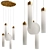 Matte Alabaster Pendant Light Set 3D model small image 1