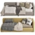 Modern Style Sofa-Bed 280 3D model small image 2