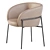 Parla Rimo Chair in Leather 3D model small image 4