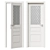 ProfilDoors Interior Door with Glass Diamond Insert 3D model small image 1