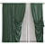 Folded Fabric Curtain Redesign 3D model small image 1