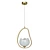Golden Waterlily Pendant Light 3D model small image 1