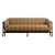 Modern Tufted Leather Sofa 3D model small image 2