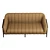 Modern Tufted Leather Sofa 3D model small image 3