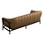 Modern Tufted Leather Sofa 3D model small image 4