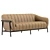 Modern Tufted Leather Sofa 3D model small image 7