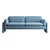 Relaxed Down-Filled Two-Cushion Sofa 3D model small image 2