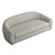 Glamourous Rounded Rouen Sofa 3D model small image 5