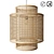 JACK 50cm Round Woven Pendant Light 3D model small image 1