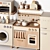  ZARA Kids Play Kitchen Set 3D model small image 4