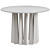 Sleek Noir Column Dining Table 3D model small image 2