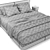 Richard B&B Italia Bed 2250x1820mm 3D model small image 4