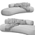 Modern Bubble Rock Sofa Living Divani 3D model small image 4