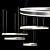 Indigo Galass Pendant Light Set 3D model small image 1