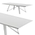 Modern Urban Oak Steel Dining 3D model small image 4