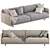 Contemporary CARTER 14 Sofa Set 3D model small image 4