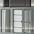 Customizable Glass Door Set 3D model small image 5