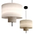 Contemporary Margin Pendant Lamp Beige 3D model small image 1