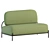 Modern Upholstered Loveseat Furniture 3D model small image 2