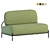 Modern Upholstered Loveseat Furniture 3D model small image 8