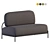 Modern Upholstered Loveseat Furniture 3D model small image 10