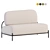 Modern Upholstered Loveseat Furniture 3D model small image 11