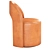 Reynaux Open Back Velvet Chair 3D model small image 2