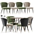 Modern Dining Table Chair Set 3D model small image 1