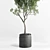 Rustic Olive Tree Concrete Vase 3D model small image 2