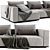  Poliform Westside Chaise Longue 02 - Contemporary Chaise for Stylish Living 3D model small image 3