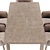 Modern Dining Set: Chair & Table 3D model small image 2